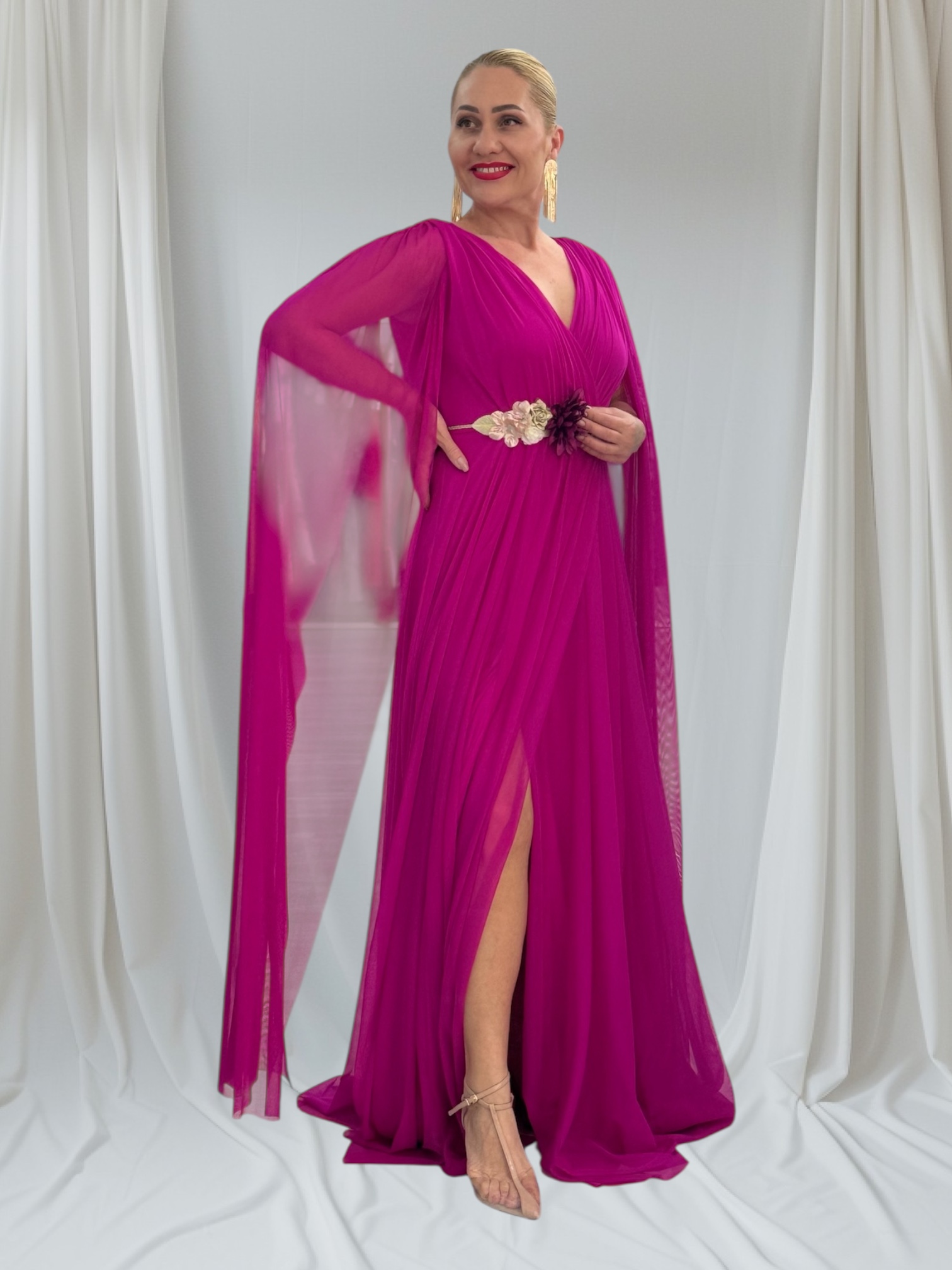 VESTIDO DAMAS CAPA - Imagen 3