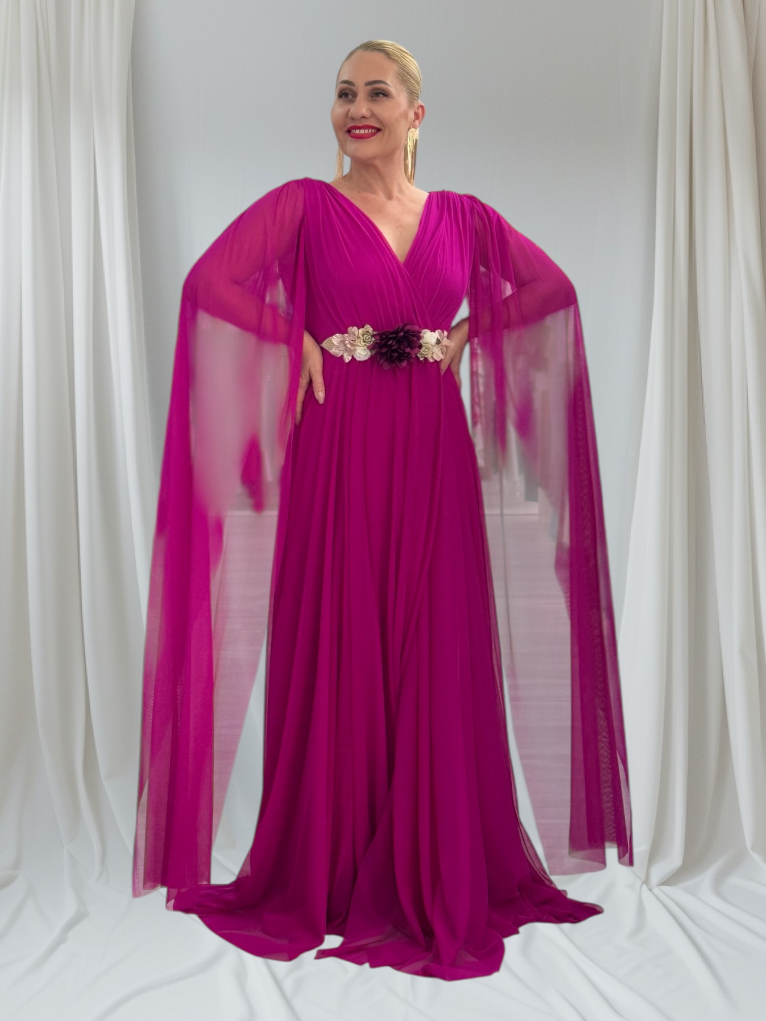 VESTIDO DAMAS CAPA - Imagen 5